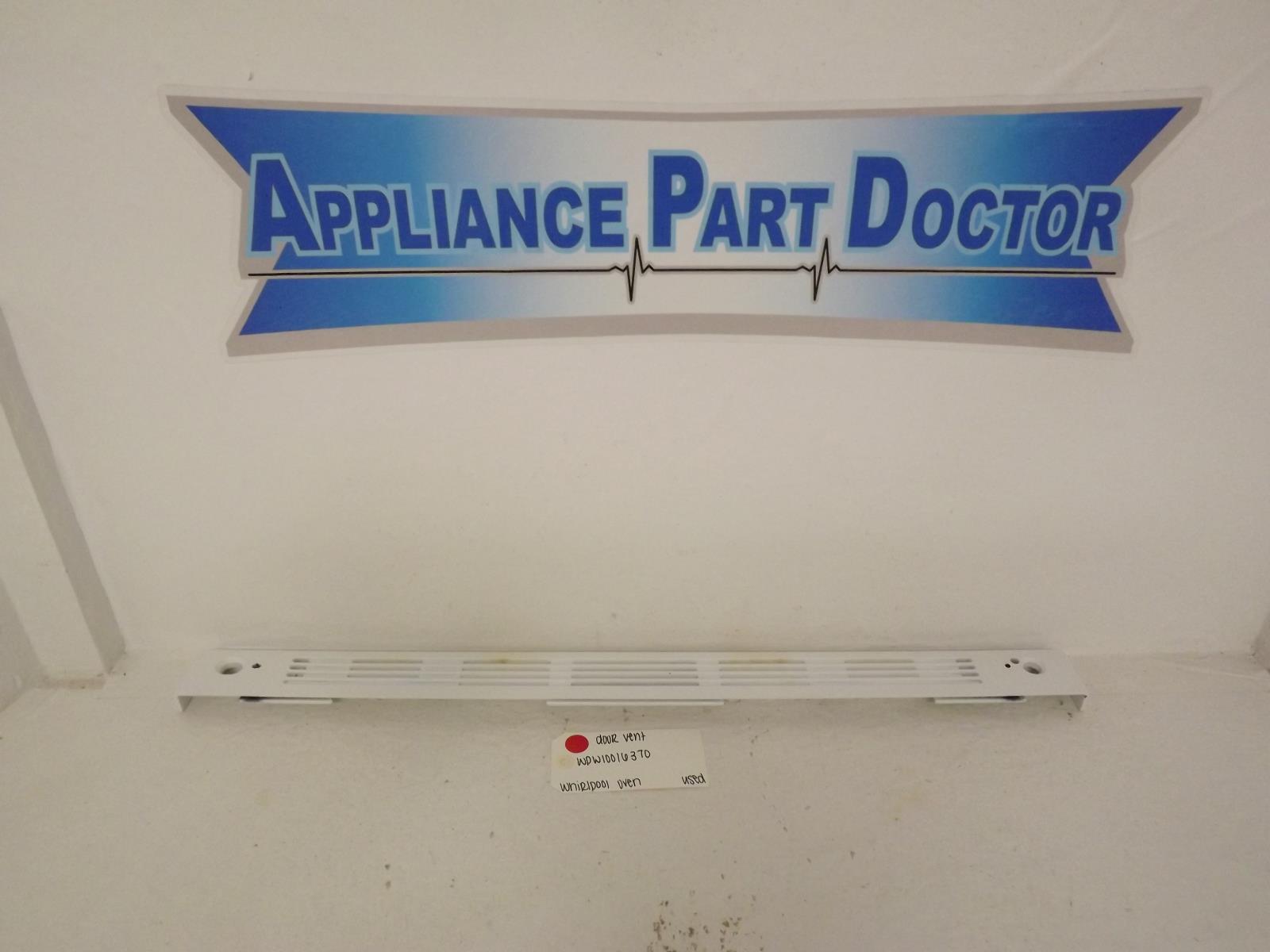 Whirlpool Oven WPW10016370 Door Vent Used Whirlpool Oven WPW10016370 Door Vent Used
